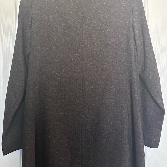 Amanda + Chelsea Brown Longline Jacket Open Blazer Coat Size L NEW WITHOUT TAGS - Picture 2 of 7